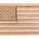 Patch brodé drapeau USA Tan 4 x 6cm