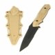 Couteau type mh141 rubber blade tan