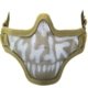 Bas de masque grillage shield skull - tan