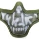 Bas de masque grillage shield skull - Vert