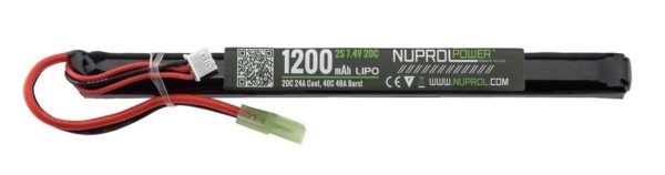 Batterie LiPo 7,4 v 1200 mah slim stick 20 c