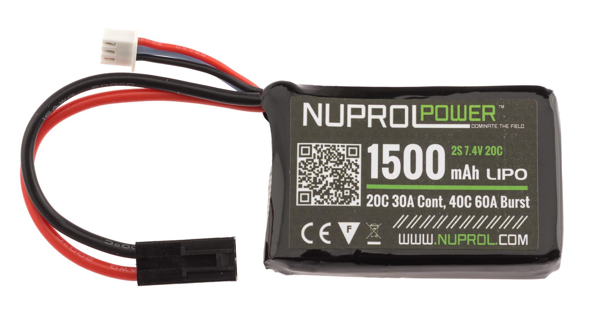 Batterie Lithium-ion - 7,4V - 1500mAh - 4 Fils connecteurs