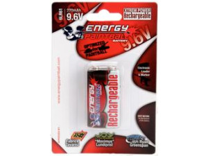 Accu rechargeable type 6LR61 9,6 volts - Energy Paintball