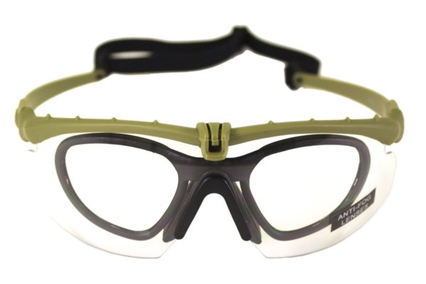 Lunettes Battle Pro Thermal Tan/Clear avec insert - Nuprol
