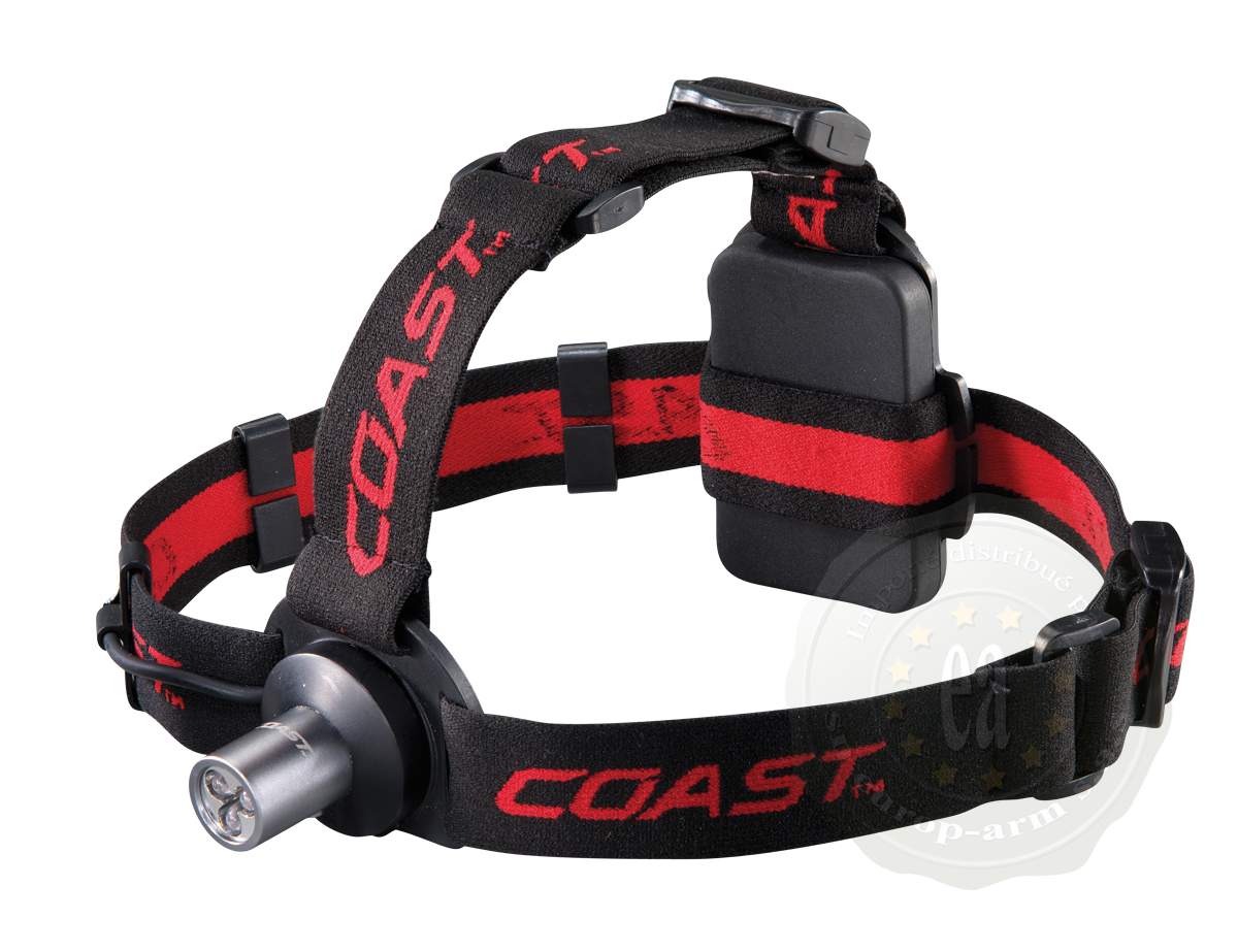 Lampe Frontale LED Coast FL60 300 Lumens Noire, Piles AAA Incluses, Neuve