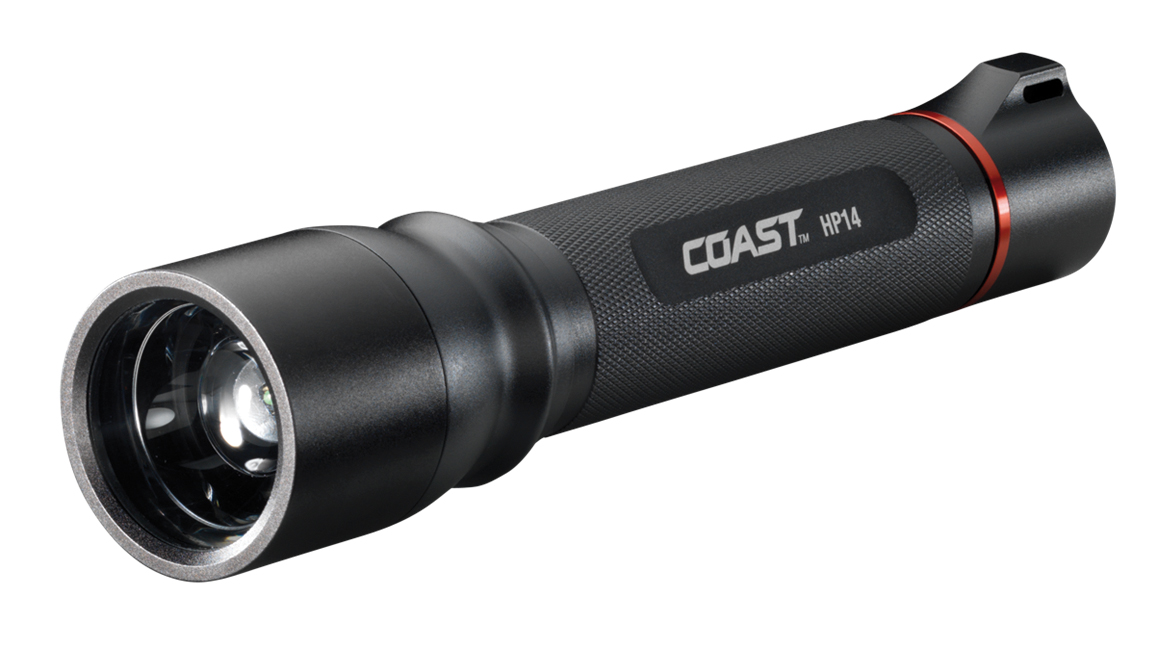 Lampe Torche LED Coast HP14 Ultra Puissante 629 Lumens, Aluminium Noir, étanche