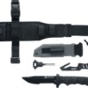 Couteau droit Elite force ef 703 kit de survie