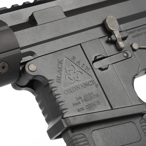 AEG Black Rain Ordnance CQB noir mosfet 1,4j - KING ARMS AEG Black Rain Ordnance CQB noir mosfet 1,4j - KING ARMS