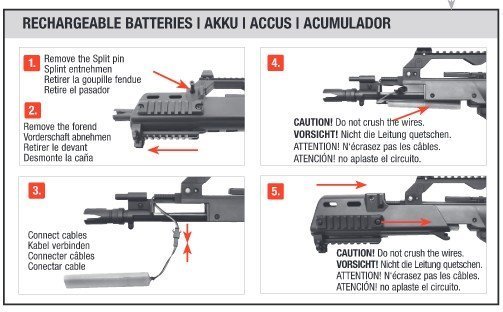 Réplique H&K G36C IDZ Noir pack complet 0,5j - Umarex Réplique H&K G36C IDZ Noir pack complet 0,5j - Umarex