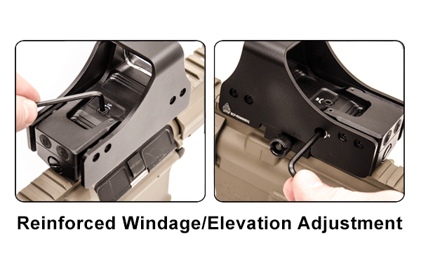 Visée holographique 3.9 inch cercle Rouge & Vert - UTG Visée holographique 3.9 inch cercle Rouge & Vert - UTG