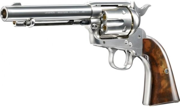Réplique revolver LEGENDS WESTERN COWBOY Silver Co2