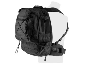Pack sac à dos tactical avec pochettes et hydratation 3l